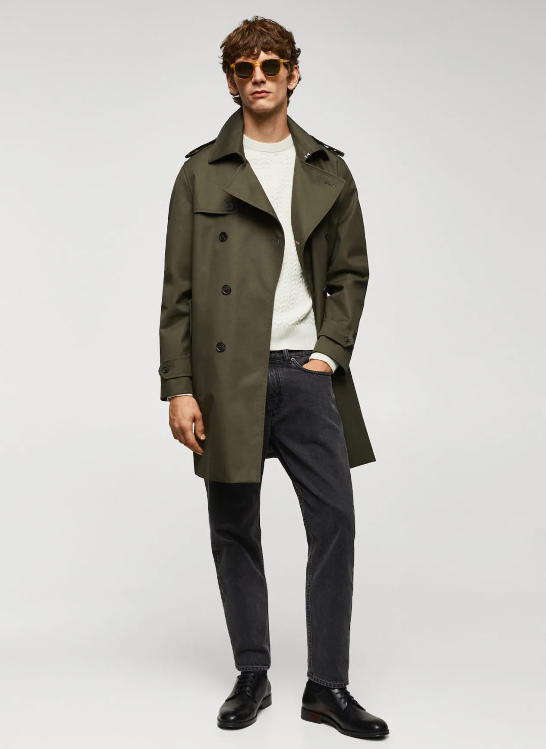 Classic water-repellent trench coat