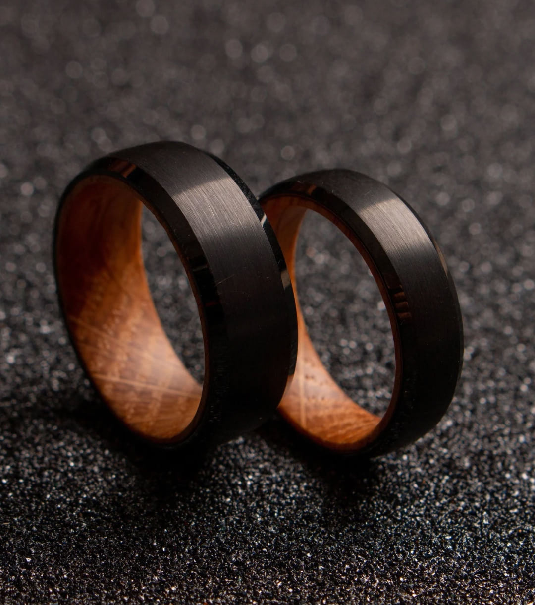 Black Whiskey Barrel Ring