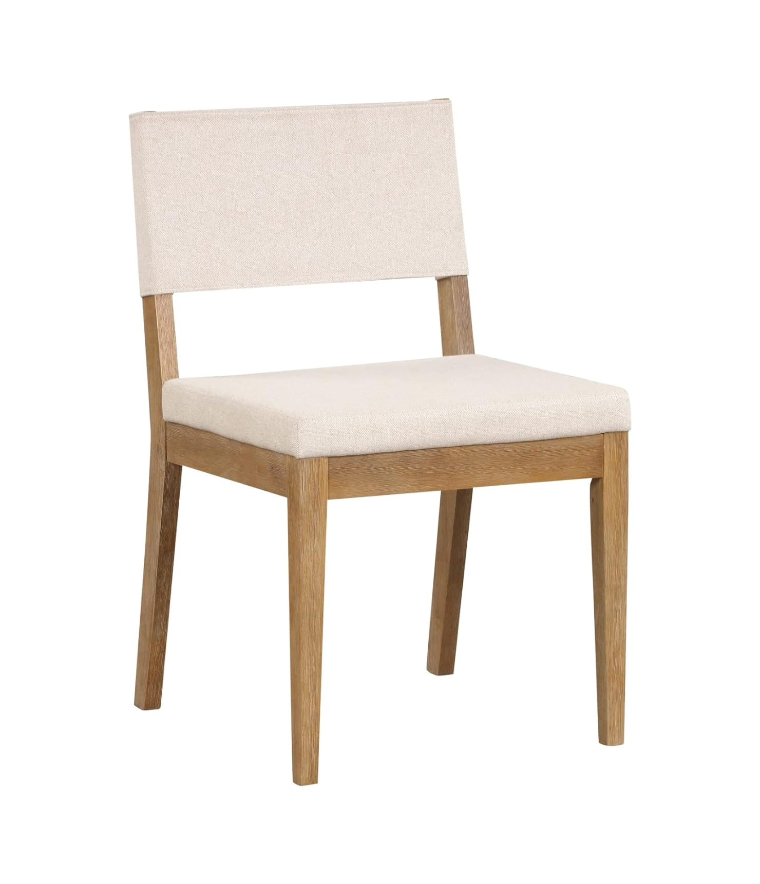 Modern Upholstered Dining Chair with Solid Rubberwood Legs