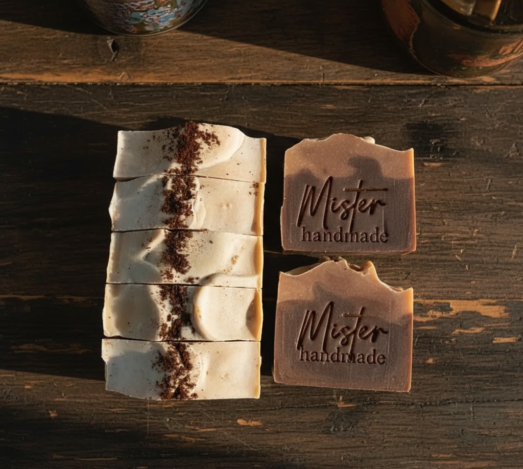 Coffee Vanilla Tallow Soap with Goat's Milk